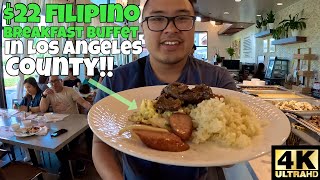 LOS ANGELES COUNTY LOCAL FOOD!! $22 FILIPINO BREAKFAST BUFFET IN ARTESIA, CALIFORNIA!! 🇵🇭 [4K]