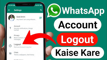Whatsapp account logout Kaise kare || How To Logout WhatsApp Account