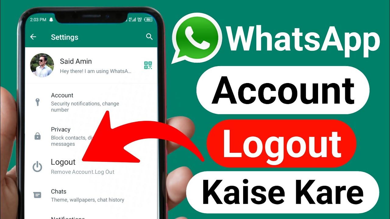 Whatsapp Account Logout Kaise Kare How To Logout WhatsApp Account 