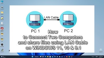 ✨How to Connect Two Computers and share files using LAN Cable on WINDOWS 11, 10 & 8.1