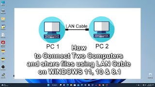 ✨how to connect two computers and share files using lan cable on windows 11, 10 & 8.1