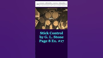 "Stick Control by G. L. Stone on the Drum Set"#shorts  #drums