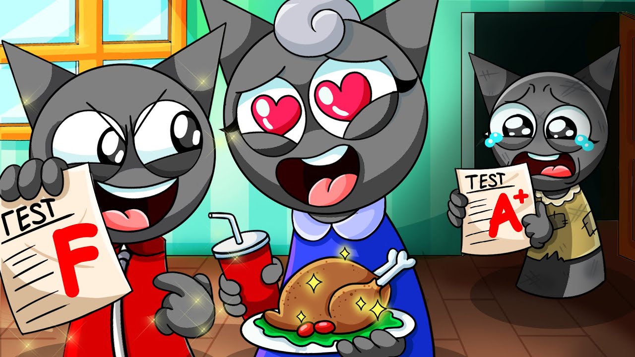 Mean GRAY Mom Only Loved ONE TWIN | Incredibox Sprunki Animation