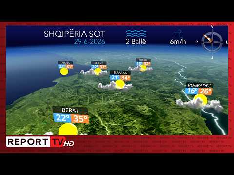 Kushte atmosferike të qëndrueshme, parashikimi i motit për sot