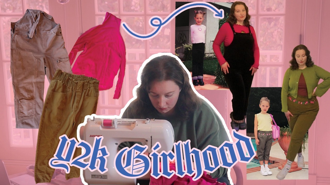 Flipping old pieces I don’t wear into my Y2K CHILDHOOD clothes to fix burnout | easy sewing DIYs