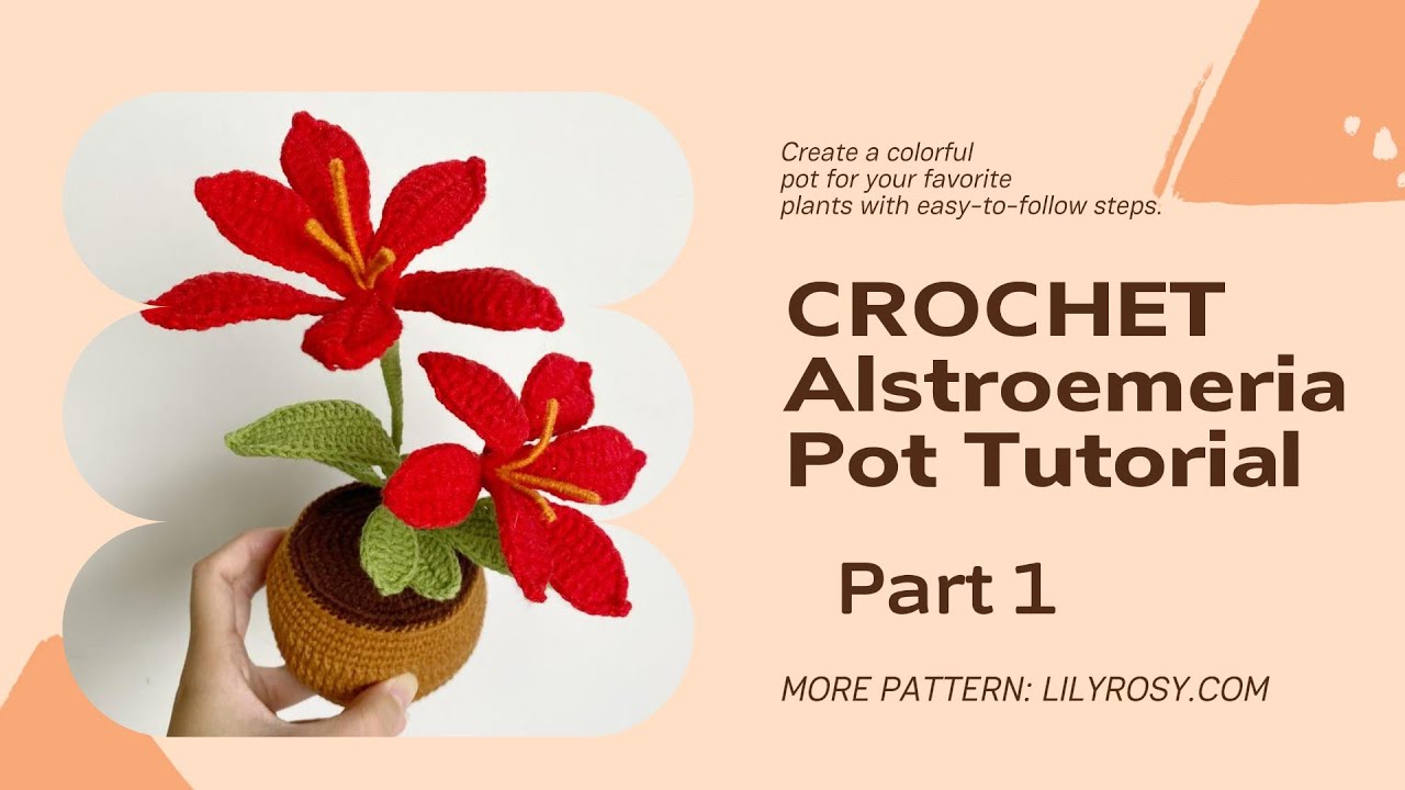 How to crochet altronemeria pot- part 1