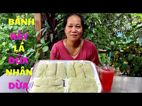 CÁCH LÀM BÁNH RÂY LÁ DỨA NHÂN DỪA ĐƠN GIẢN - YouTube