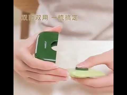 Двосторонній тример для волосся з гребінцем ClafSwift, коричневий, видео 1