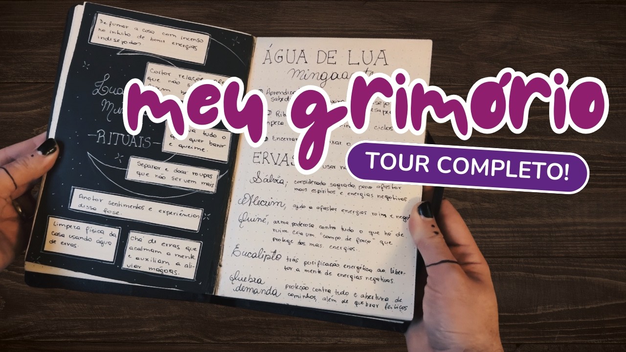 🔮 TOUR pelo meu GRIMÓRIO 📚✨ (e dicas incríveis para o seu!) 🌟 Tales Nasir