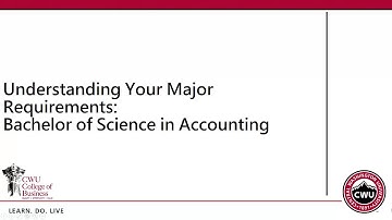 Accounting Degree Requirements at CWU (2019-2020)