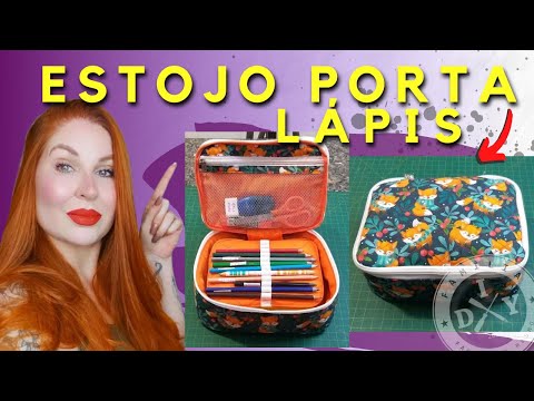 ESTOJO LÁPIS GRANDE - AVIMOR - FAMÍLIA DIY - PENCIL CASE - ESTOJO ESCOLAR