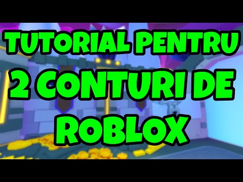 TUTORIAL CUM SA AI 2 CONTURI DE ROBLOX IN ACELASI TIMP SA JOCI PET SIMULATOR 99 SAU ALTE JOCURI