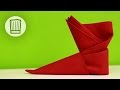 Servietten falten - Der Stiefel - Tischdeko zu Nikolaus - Video-Faltanleitung #chefkoch