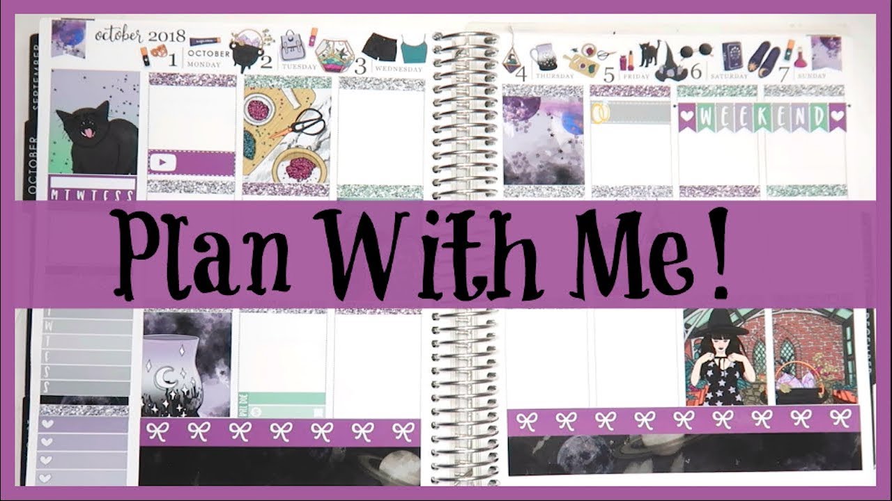 Plan With Me! Witch printable | BeaYOUtiful Planning - YouTube