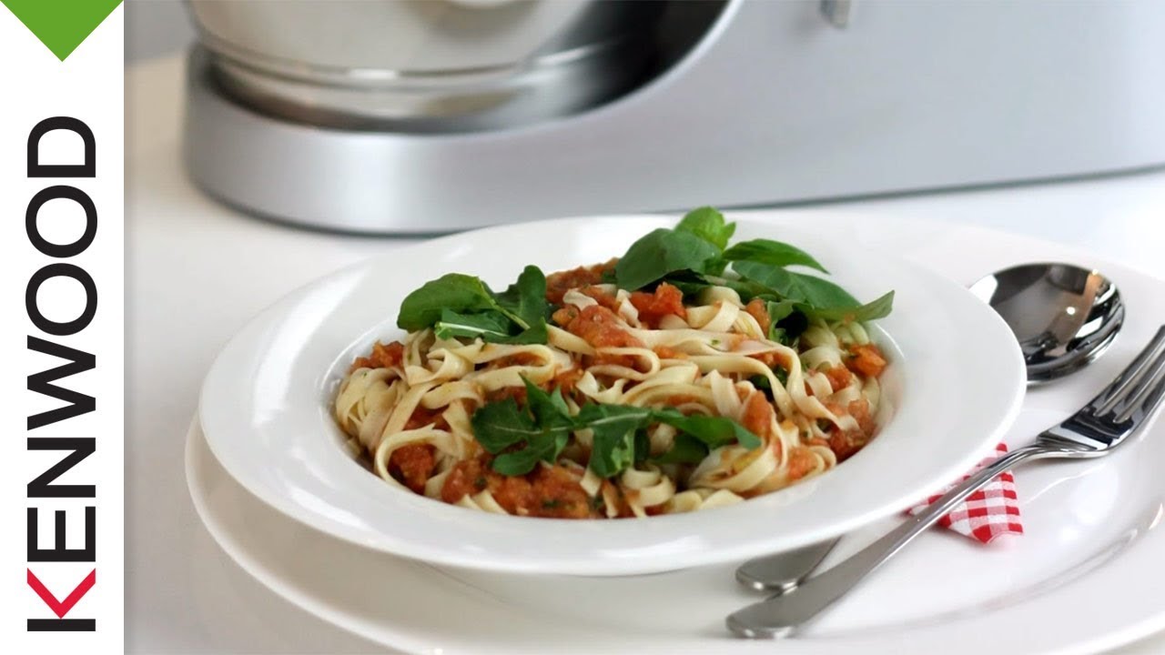 Homemade Pasta with Tomato & Basil Sauce Recipe for Kenwood Titanium Chef Attachments