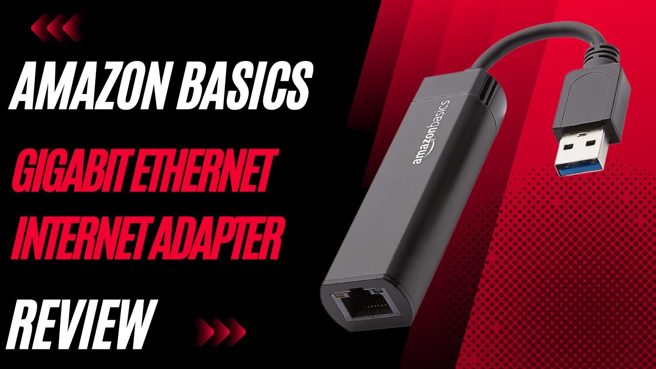 Amazon Basics USB 3.0 to 10/100/1000 Gigabit Ethernet Internet Adapter ...
