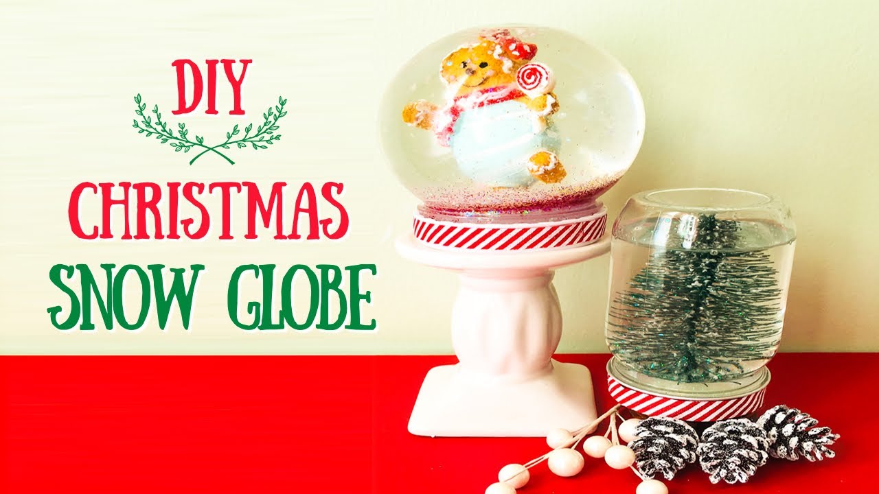 DIY Christmas Snow Globe, How to make Snow Globe🌲 - YouTube