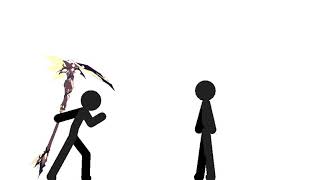 Scythe test 1+ lag + first animation😯.(Stick Nodes)