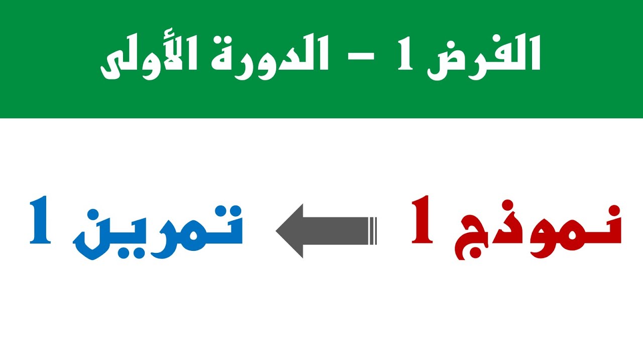 تمرين 1 الفرض 1 الدورة 1 نموذج 1  المتطابقات الهامة القوى الجذور المربعة - الثالثة ثانوي إعدادي