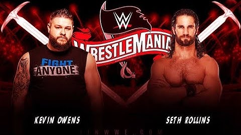 SETH ROLLINS VS KEVIN OWENS (NO DQ) FULL MATCH WRESTLEMANIA 2020 WR3D 2K19