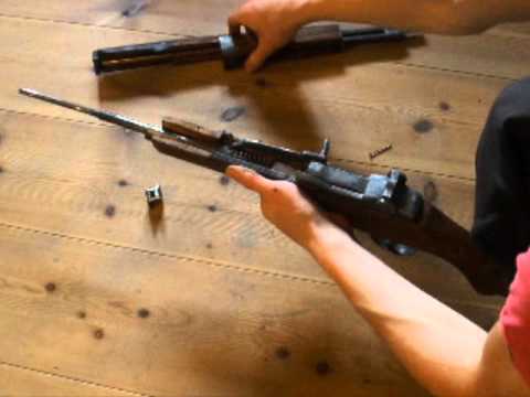 M1 Garand wooden gun (clip ejecting)