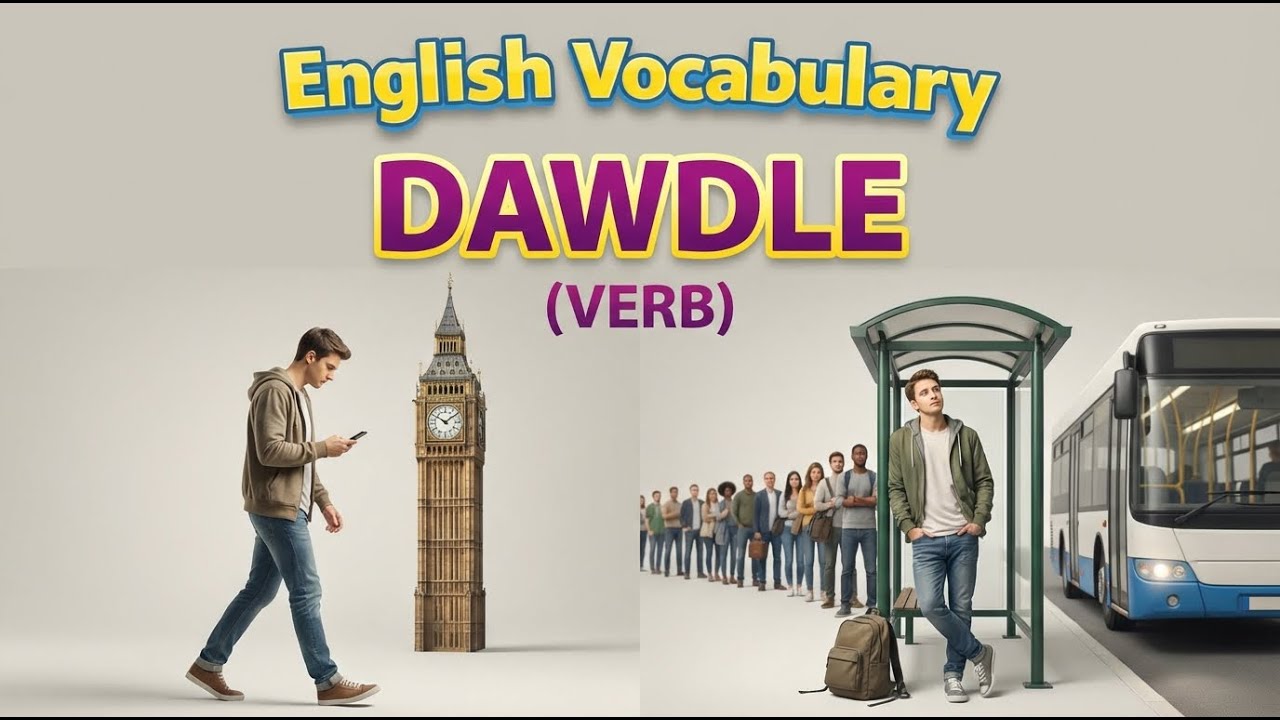 792)  Dawdle  ... word meaning, synonym, antonym .... English vocabulary for SSC, CGL, CAT exam