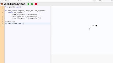 Projet oiseau / Dessiner un arc de cercle