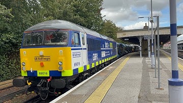 Class 69 69016 & 69013 depart Faversham on the RHTT