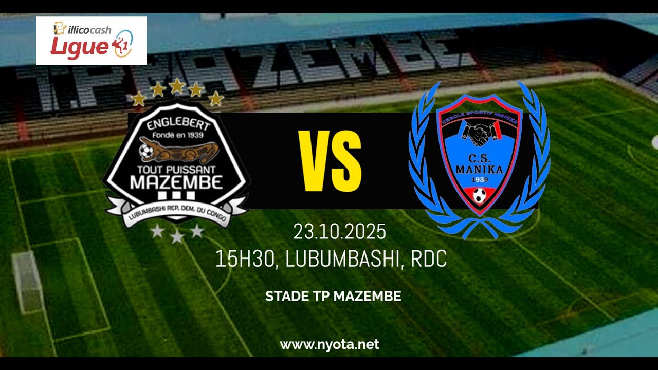 LINAFOOT 2025/2026: TP MAZEMBE vs CS MANIKA (Partie 2)