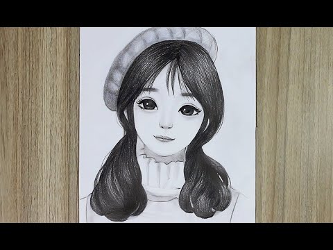 cách vẽ chân dung anime nữ