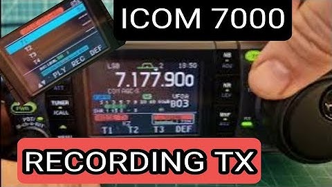 ICOM IC-7000 TX - Recorded  Audio