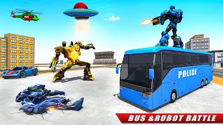 3D unity us police robot car transform game || 3d unity best us police fighting game screenshot 2