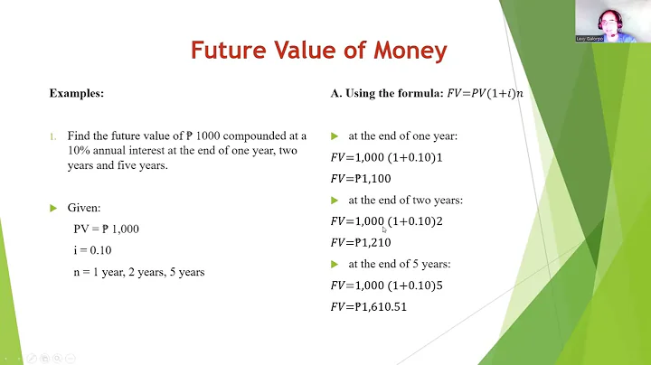 Week 6 Future and Present Value of Money