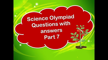 2023 Science Olympiad Question with answers for class 3 kids