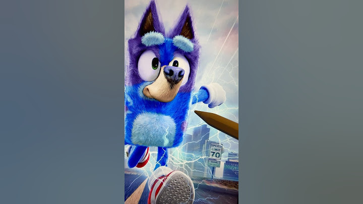 Bluey as Sonic 3 ⚡️💙  #artdigital