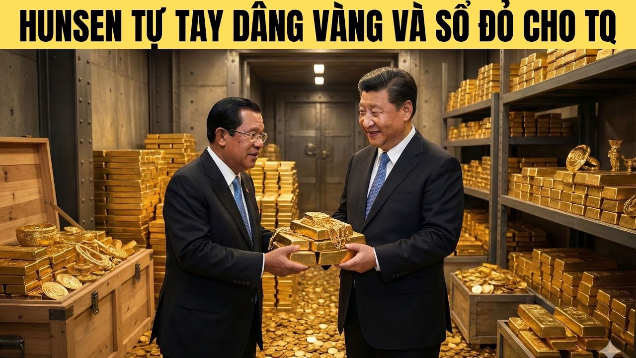 Đường cùng Hunsen tự tay dâng hết sổ đỏ và kho vàng cho Trung Quốc !