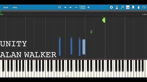 #worldofwalker  || Alan Walker X Walkers - Unity ( Piano tutorial) ||