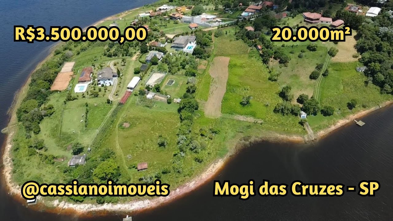 20.000M² em Mogi das Cruzes com Casarão e Represa - R$ 3.500.000,00