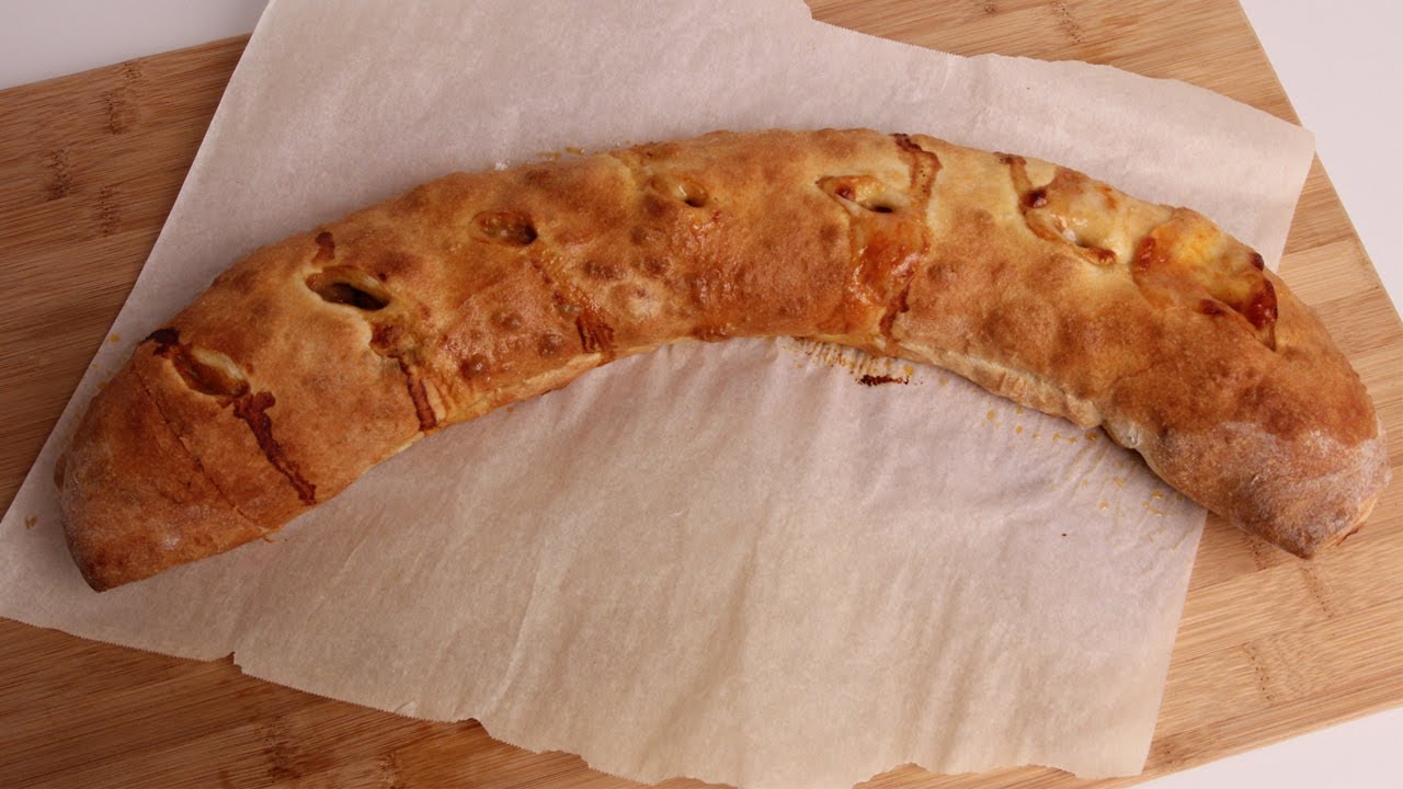 ⁣Homemade Stromboli with Sausage and Peppers Recipe - Laura Vitale - Laura in the Kitchen Episode 344