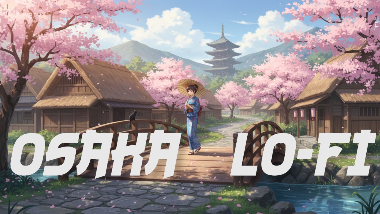 Osaka 大阪 Lofi Playlist to enjoy sakura flowers