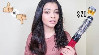 TESTING REVLON HOT AIR BRUSH KIT FOR STYLING & FRIZZ CONTROL ON CURLY HAIR