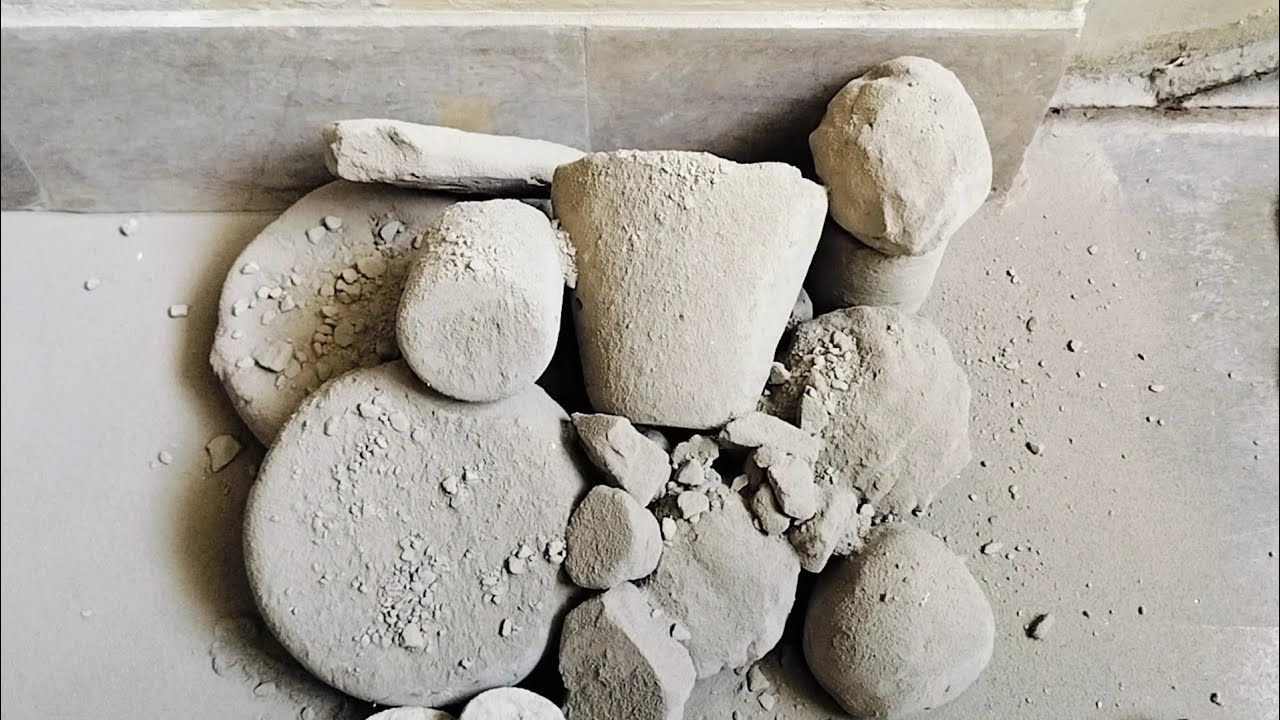 Cotton soft pure mud floor or water crumbling// Dusty pure mud dirt 