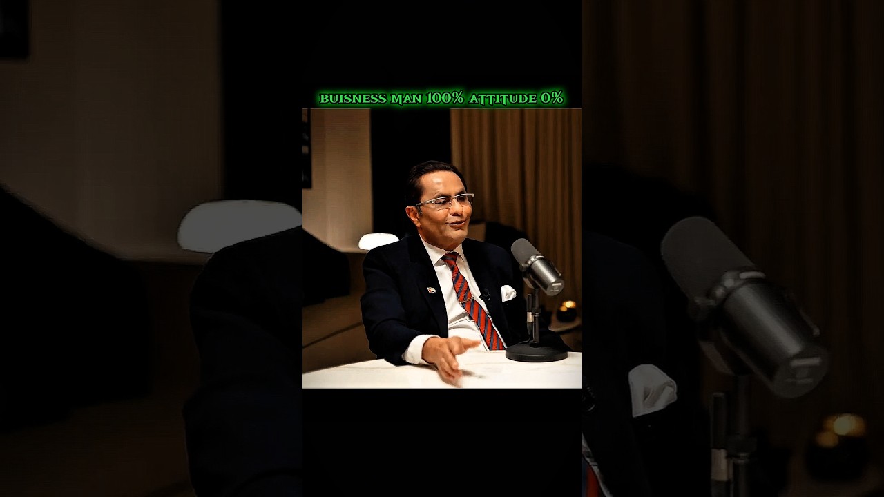 Buisness man 100% attitude 0% 💓💯 | Podcast | buisness | #motivation #buisness #money