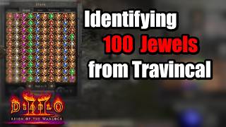 Lets ID 100 Jewels from Travincal Hell - Ladder Season 15 Diablo 2 Resurrected screenshot 2