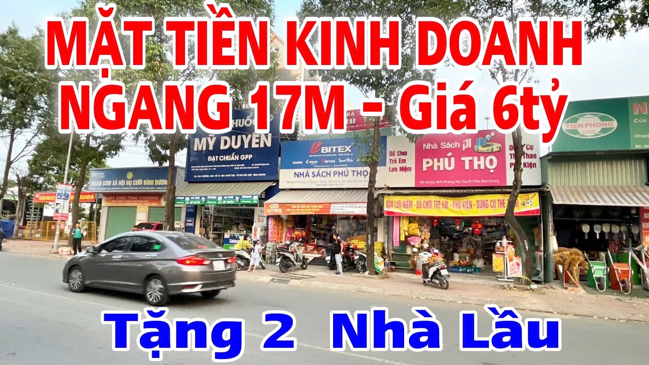 6 Tỷ Có Đất Mặt Tiền Thủ Dầu, TPHCM. Ngang 17m, Tặng 2 Nhà Lầu. #820