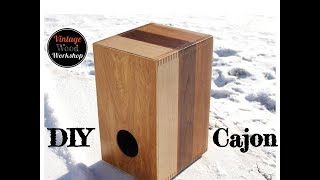 Building a Hardwood Cajon Box Drum with Adjustable Snare//DIY