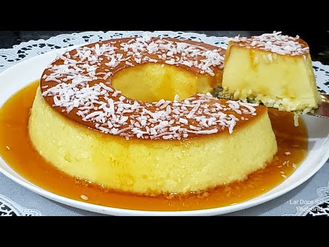 PUDIM DE COCO FÁCIL, RÁPIDO E DELICIOSO  NÃO VAI AO FORNO!