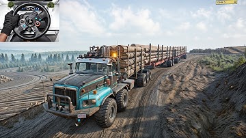 SnowRunner - Ultimate Logging Challenge With Paystar 5600 TS | Logitech G29 Gameplay | #842