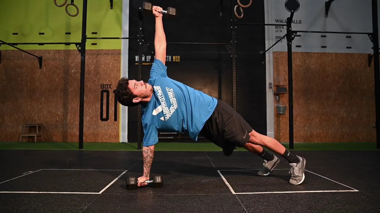 DB plank rotation · Full CrossFit - YouTube