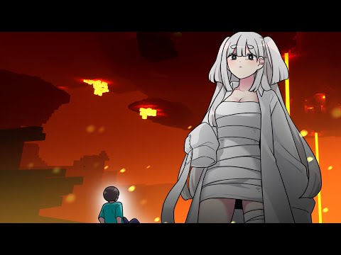 Steve eaten by Ghast... | BubblePlanet anime